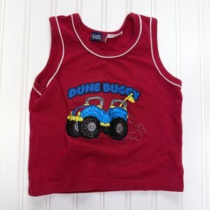 90s Vintage Baby Q Tank Top – Dune Buggy Embroidered Graphic Toddler 2T/3T